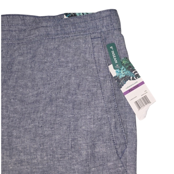 NWT CUBAVERA LINEN BLEND SHORTS - Picture 2 of 7